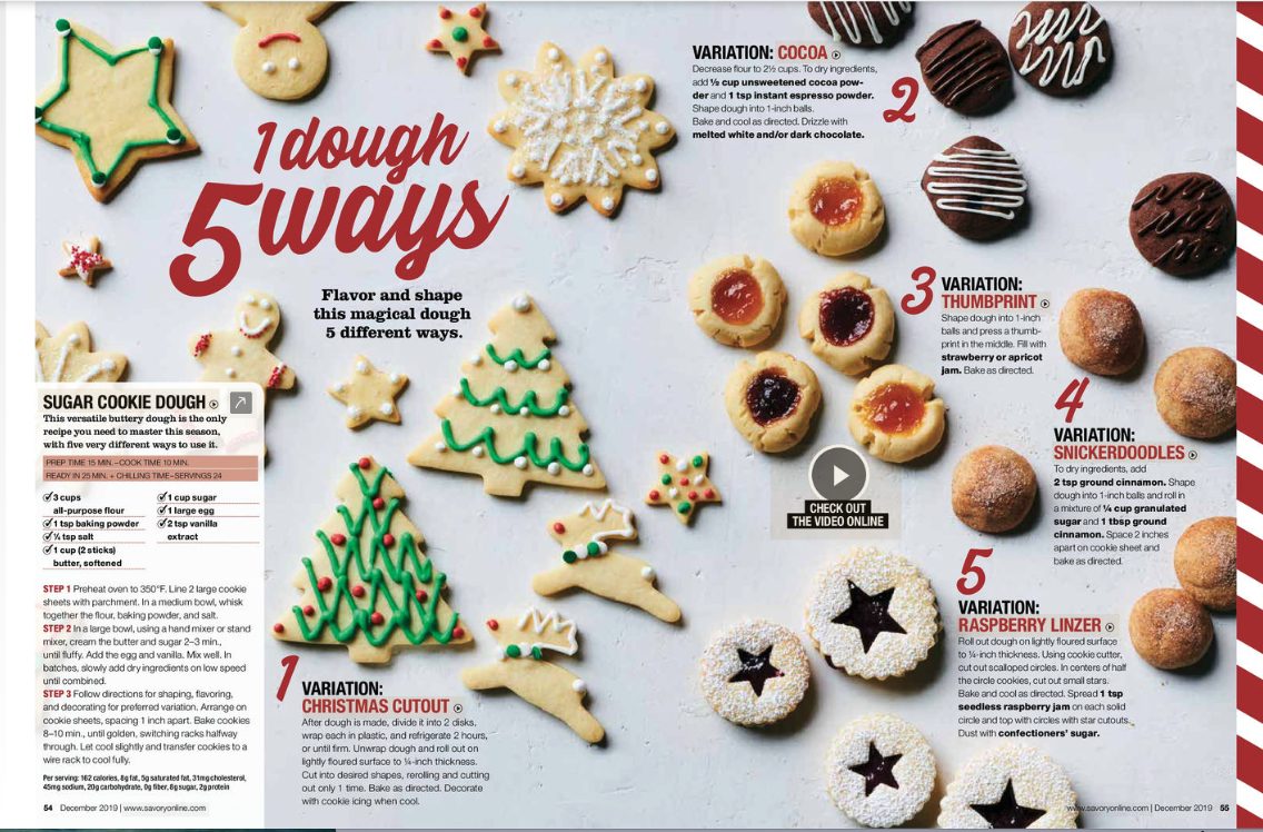 1 Dough 5 Ways cookie feature