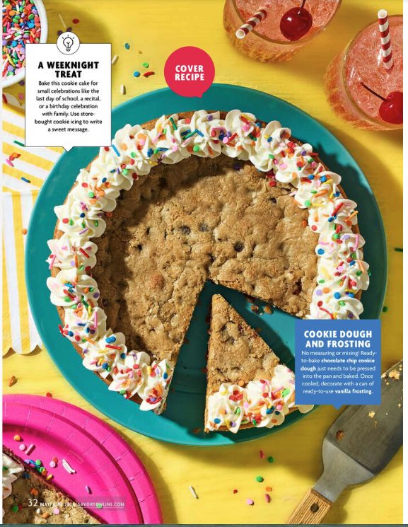 Cookie cake cover recipe feature