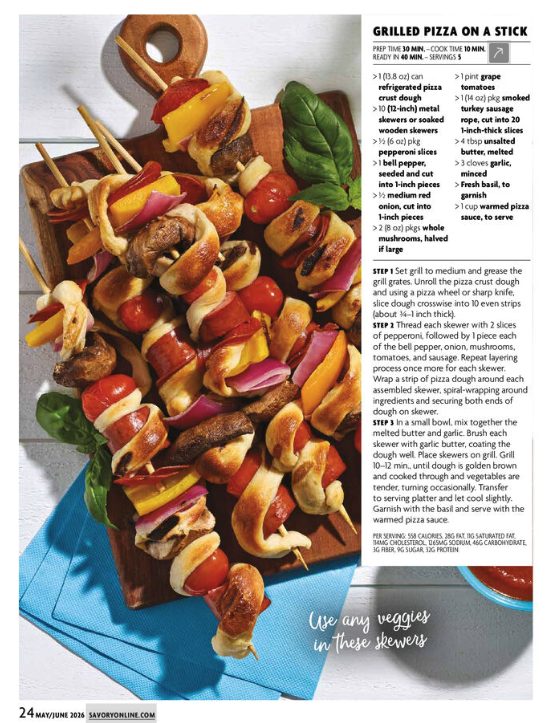 Grilled Pizza on a Stick recipe
