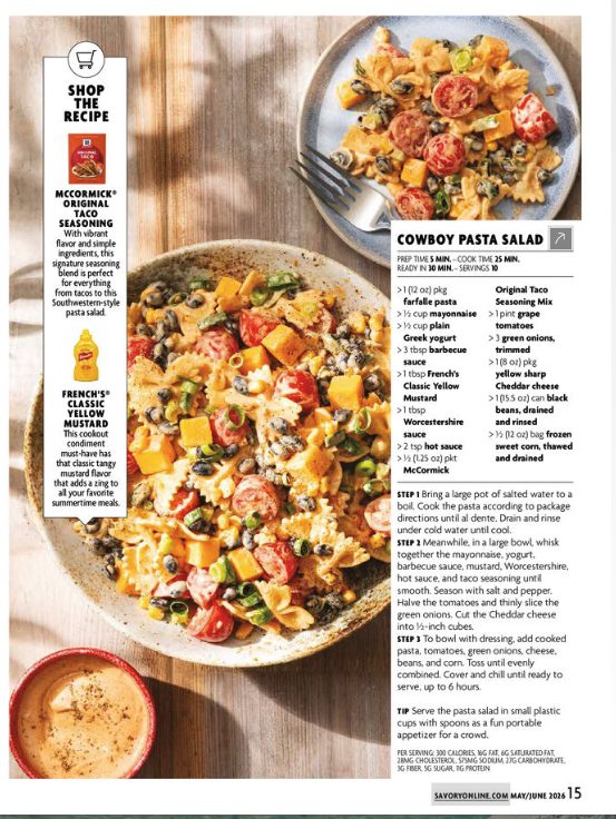 Cowboy Pasta Salad recipe