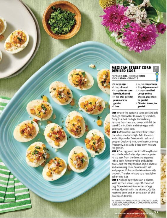 Mexican Street Corn Deviled Eggs recipe