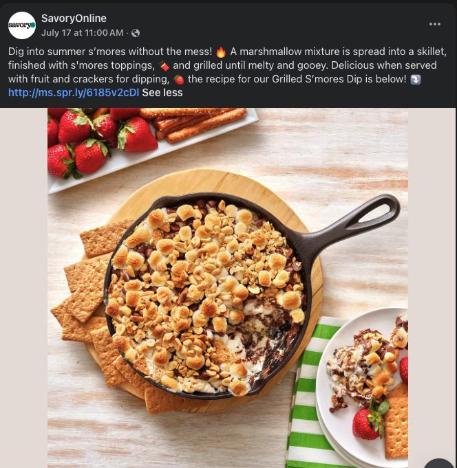 Published recipe clip