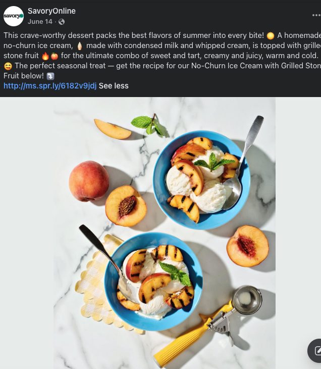 Published recipe clip