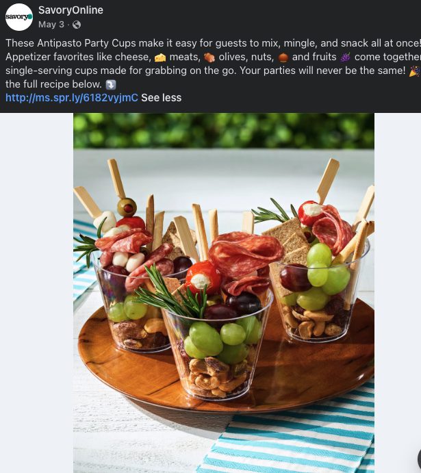 Published recipe clip